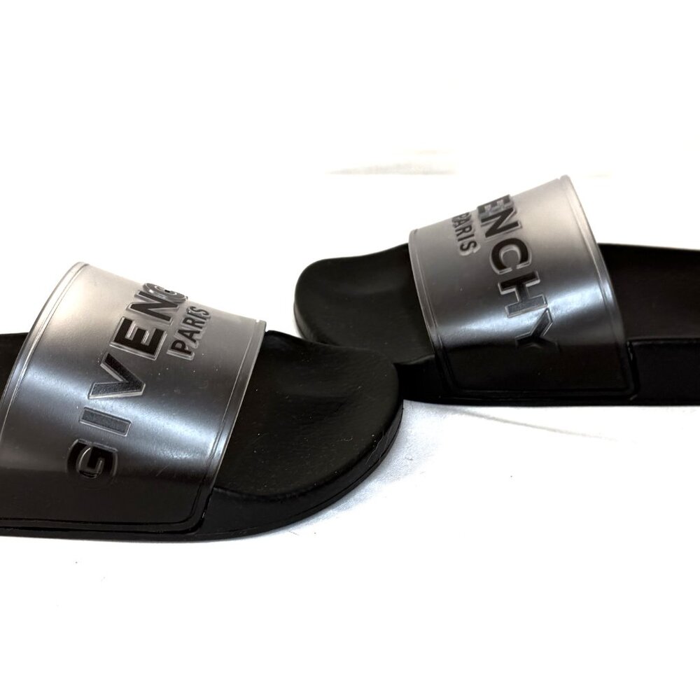 New Never Worn Givenchy Paris Transparent Rubber Slides – Neutral - Picture 4 of 4